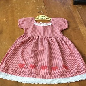 Vintage Buster Brown Valentine Heart Dress